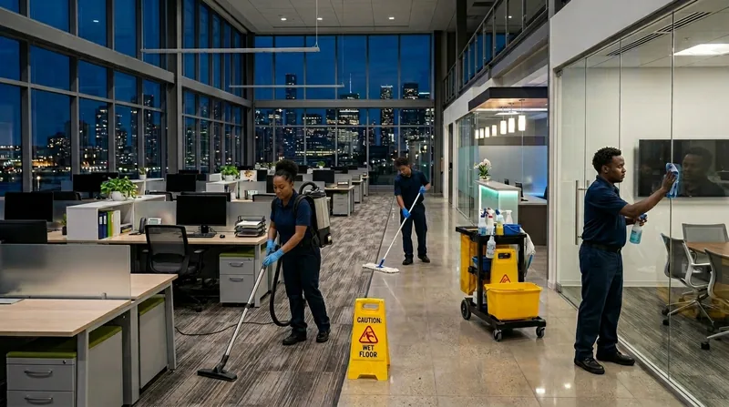 Modern clean office environment